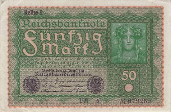 50 Mark 1919 ro.62a UM
